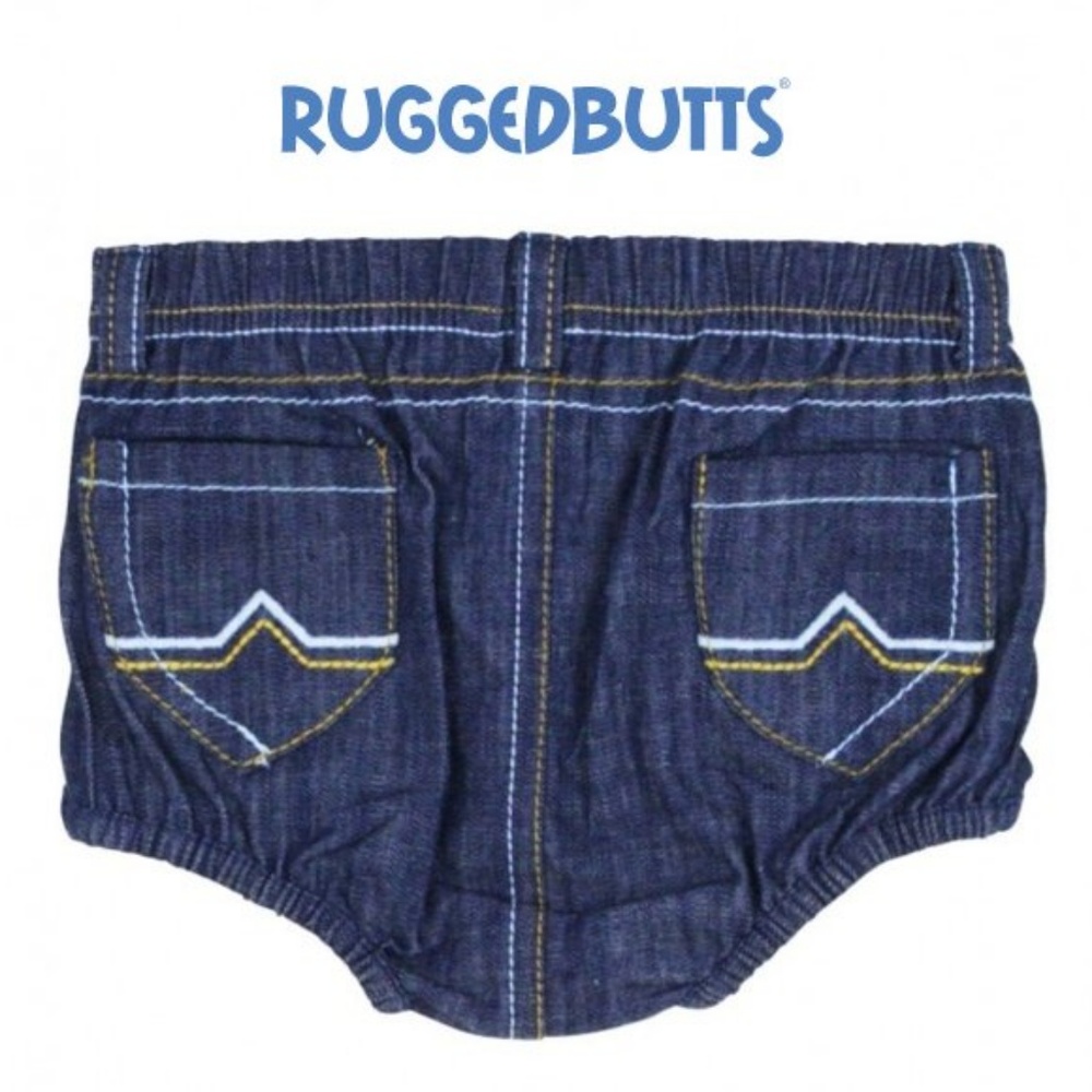 NEW WITH TAGS Rugged Butts 2-Pocket Denim Bloomer Sz 3/6 Months